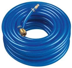 Druckluft-Schlauch-Garnitur 9x3mm Konfektioniert, Blau, 20 M