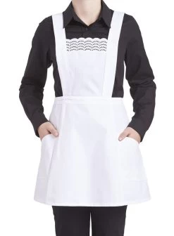 Leiber Cocktailschürze 02/89 Mit Stickereispitze, Weiß