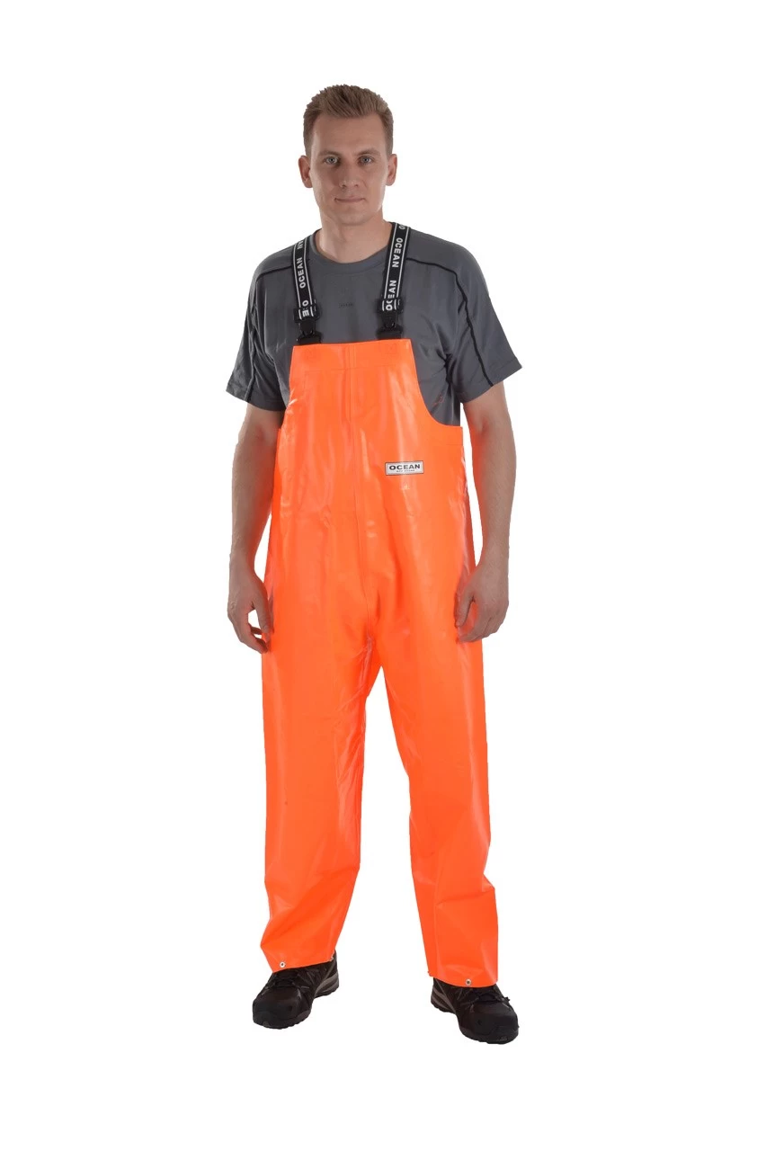 OCEAN® Regen- Latzhose Offshore 325 G/m² Nach EN 14116, In 2 Farben – Bild 2