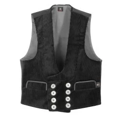 FHB Weste FRITZ 60616 Aus Trenkercord Dreidraht, Schwarz