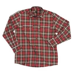 FHB Arbeitshemd ERHARD 90700, Rot-schwaz Gemustert