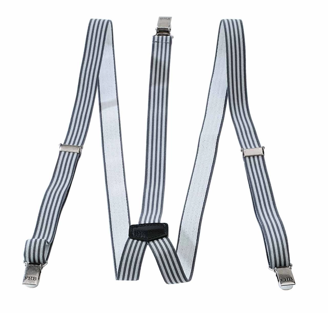 FHB Extra Schmale Hosenträger THEODOR 902933, Grau-anthrazit