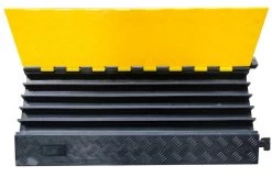 5 Kanal - Kabelbrücke Mit Deckel, Schwarz/gelb