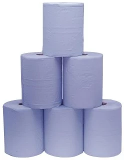 2- Lagiges Blaues Putzpapier 500 Blatt 38x38 Cm, 2er Pack