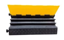 3 Kanal - Kabelbrücke Mit Deckel, Schwarz/gelb