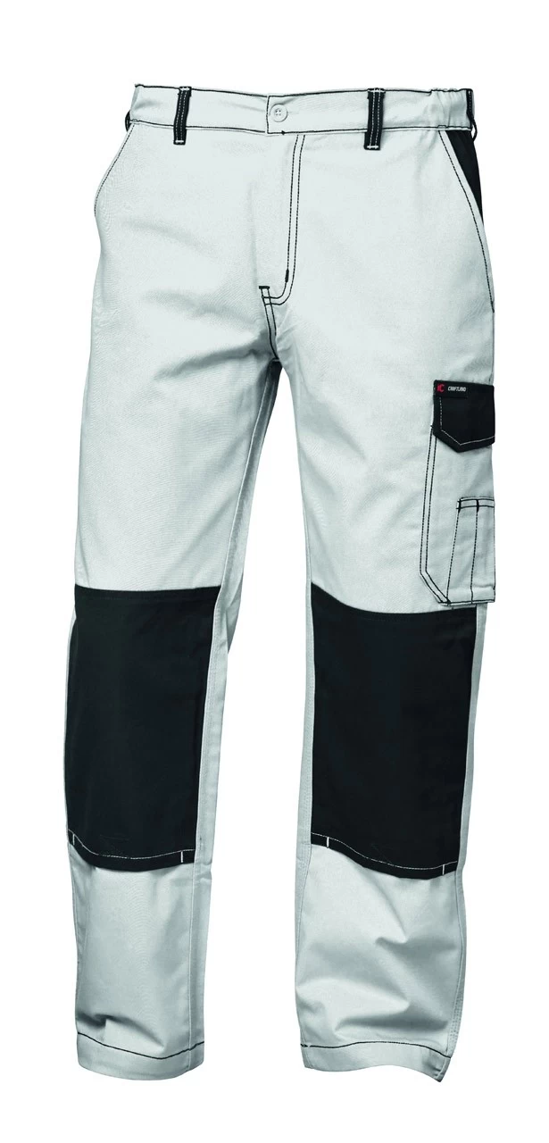 TWILL- Bundhose MONS Von Craftland, Weiß/grau