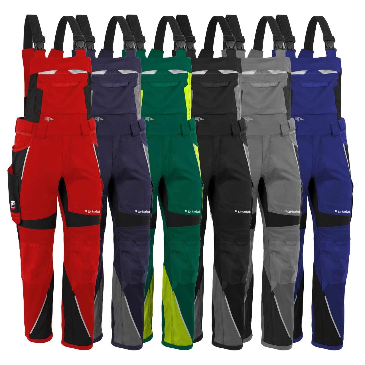 Grizzlyskin IRON Latzhose GIM37, In 6 Farben
