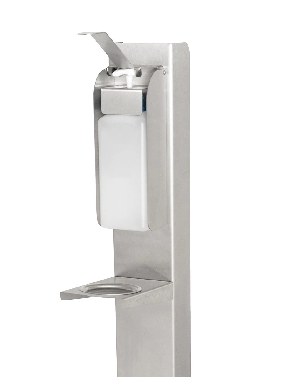 Desinfektionsständer Säule Mit Armhebel, 1 L, Edelstahl, Offen – Bild 2