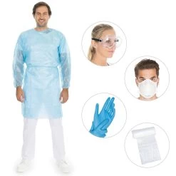 Komplettes Corona- Schutzset Für Mediziner, 6-teilig