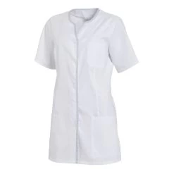 Leiber Damen Kasack 08/1337 1/2 Arm, Weiß/silbergrau