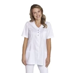 Leiber Damen Kasack 08/1338 Kurzarm, Weiß