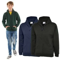 Kinder Sweatshirt Mit Reißverschluss In 3 Farben