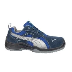 Puma S1P Sicherheitsschuh Omni Blue Low Blau/silber