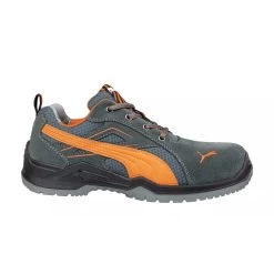 Puma S1P Sicherheitshalbschuh Omni Orange Low, Grau/orange