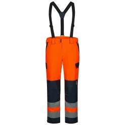 Warnschutz- Regenhose BJARKI, Elysee, Orange/marine