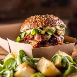 Bio-Hamburger-Box, 15,5 X15,5 X8,4c, 50er-Pack