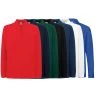 Unisex Langarm Poloshirts Von Fruit Of The Loom 180 G/m², In 7 Farben