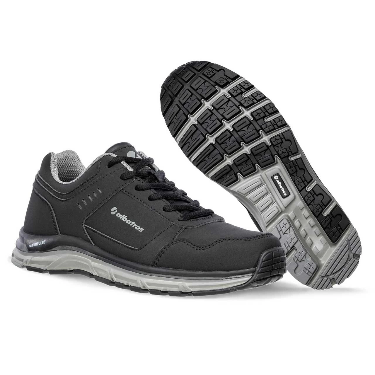 ALBATROS O2 ESD Berufsschuhe WHIZ ST LOW, Schwarz