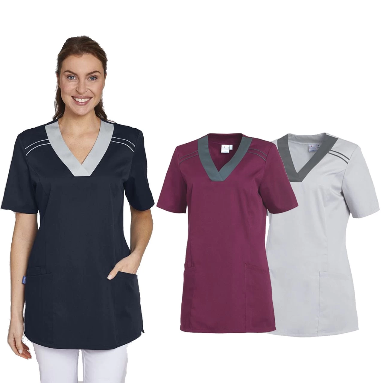 Leiber Kurzarm Damen- Schlupfkasackt 08/2798, In 3 Farben