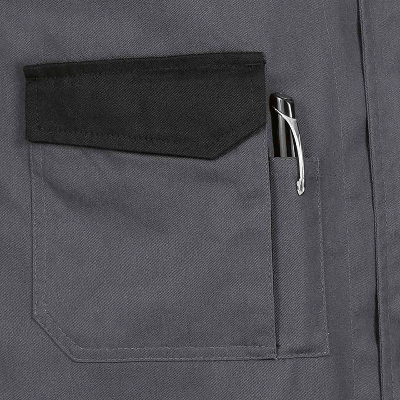 Twill Kittel TIENEN Von Craftland, Grau/schwarz – Bild 2