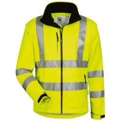 Softshell- Warnschutzjacke LOGAN Wind- Und Wasserdicht, Gelb
