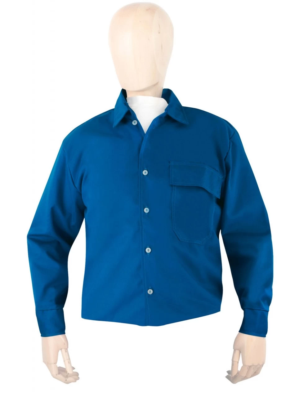 Nomex Flammschutz- Hemd EN 1149, EN 11612 A, Kornblau