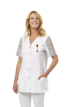 Leiber Hosenkasack 08/2735, 1/2 Arm, Weiß