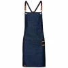 Exner Unisex Denim Jeans Latzschürze, Navy