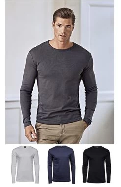 Herren Longsleeve Von Tee Jays, 220 G/m² , In 4 Farben