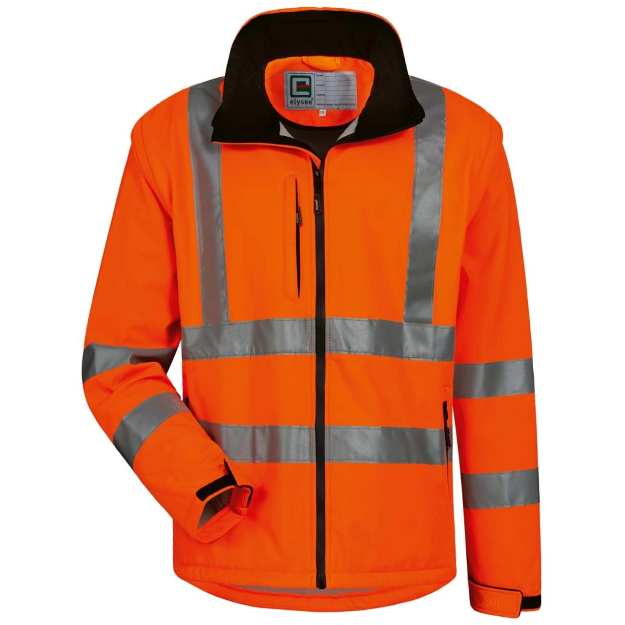 Softshell- Warnschutzjacke TYLER, Wind- Und Wasserdicht, Orange