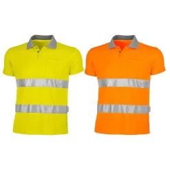 Qualitex Warnschutz Polo Signal WS, Warngelb, Warnorange