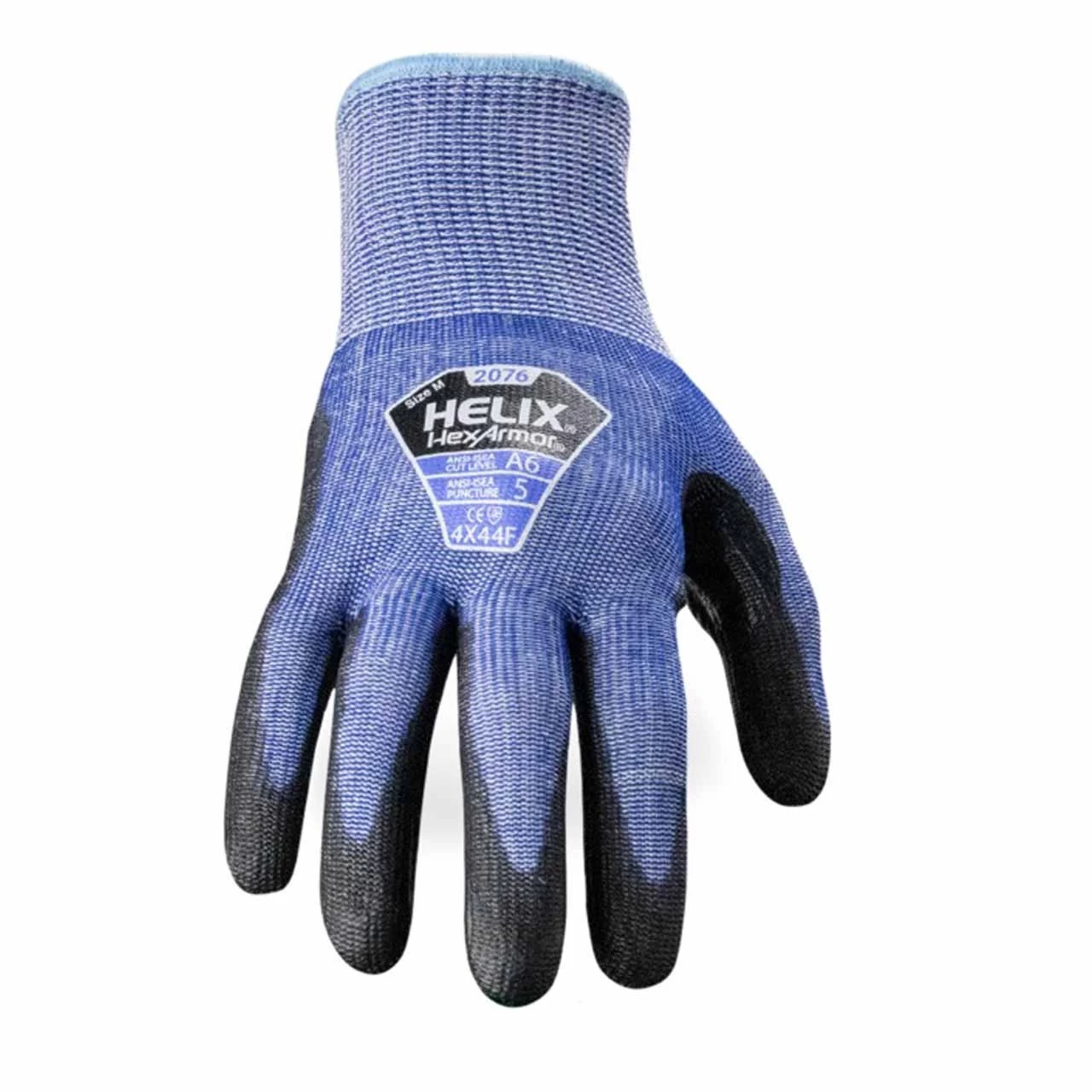 Schnittschutzhandschuh Helix 2076 Von HexArmor, Schwarz/blau – Bild 3