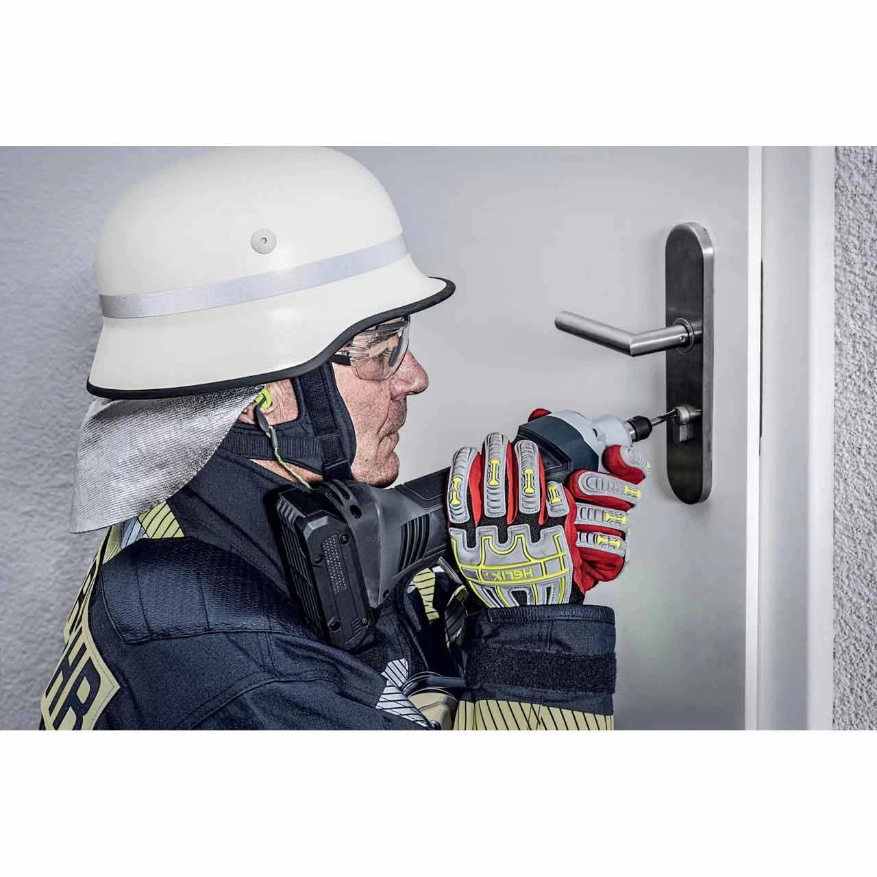 HexArmor Rettunghsandschuh Helix 3007, Gelb/rot/schwarz – Bild 2