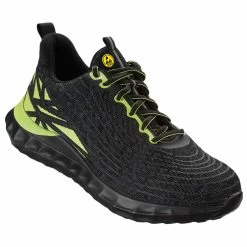 ESD S1P Wica Halbschuhe LOCRI, Schwarz/grün