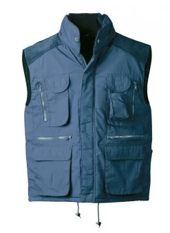 Weste REINDORF Mit Cordbesatz Von Craftland, Marine