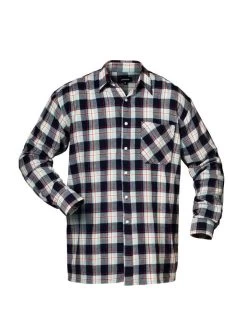 Flanellhemd VIRGINIA Von Craftland, Marine/hellblau/rot-kariert