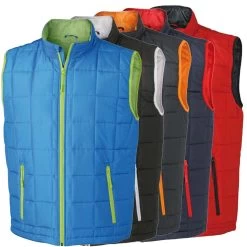 James & Nicholson Steppweste Mit Thinsulate™3M Wattierung, Zweifarbig, In 5 Farben