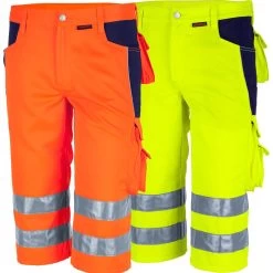 Qualitex Warnschutz- Shorts PRO WS 245, Warngelb, Warnorange