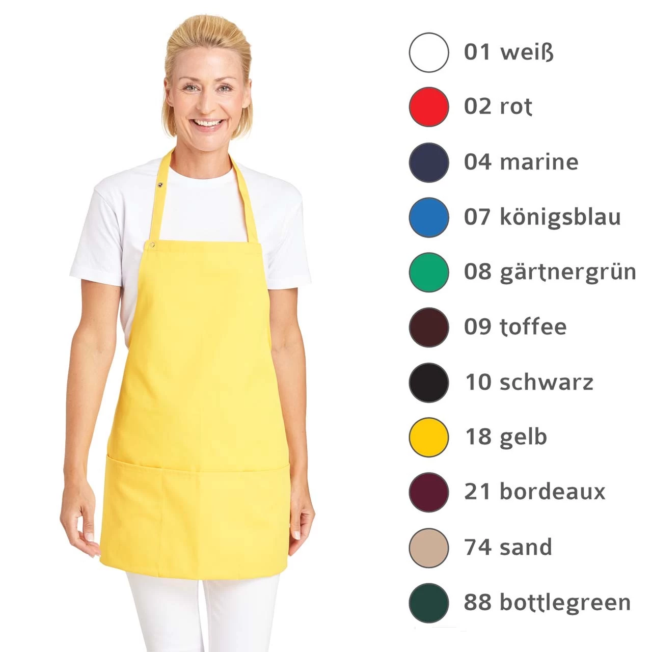 3-Fach Taschenschürze 11/155 Von Leiber, In 11 Farben – Bild 2