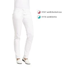 Leiber Praxis- Damenhose 08/7100, Normal Geschnitten, Weiß