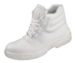 S2 Schnürstiefel FERMO, Waschbar Mit Stahlkappe, Weiß