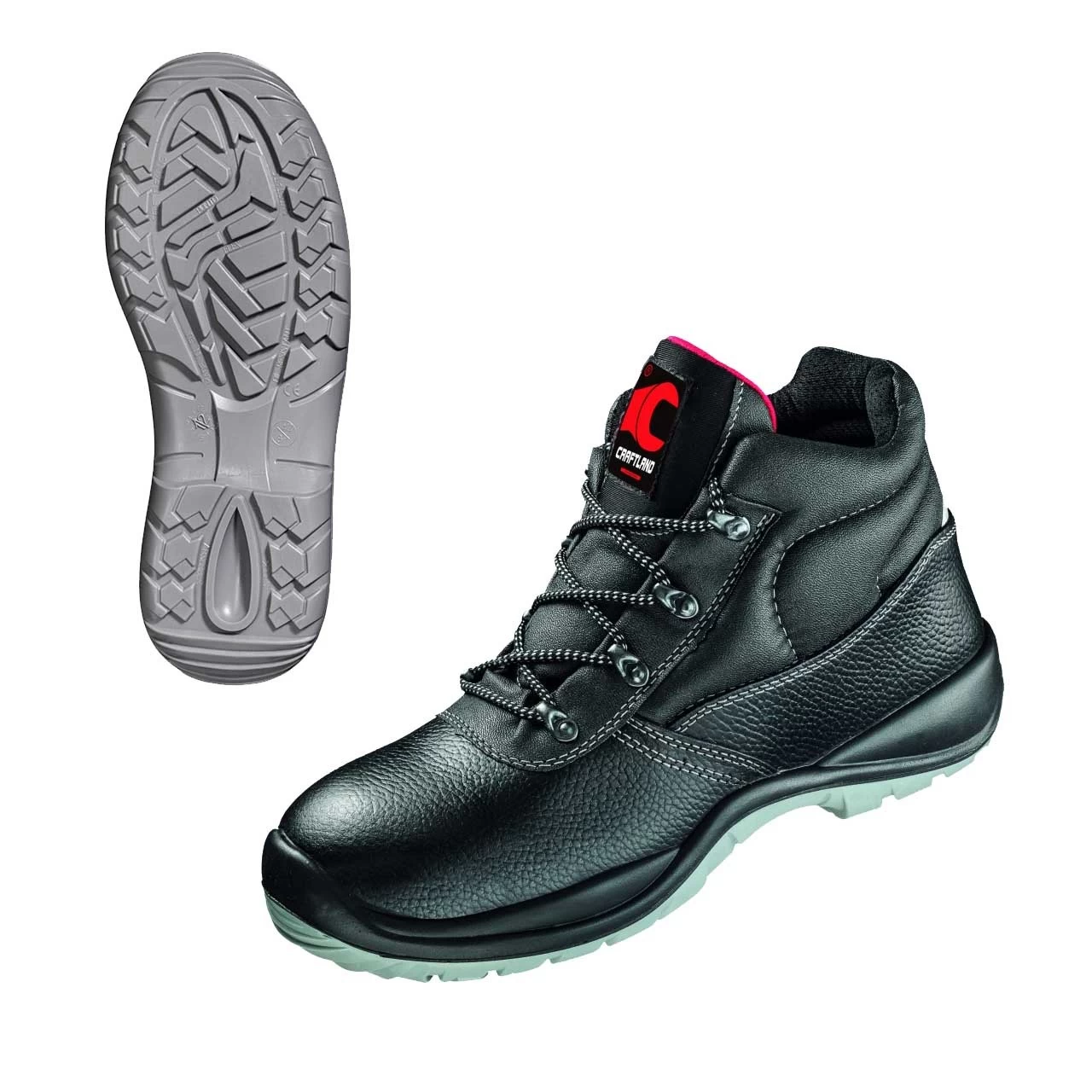 S3 Schnürstiefel Wedel Nuovo ÜK, Extrem Leicht, Schwarz