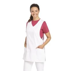 Leiber Überwurfschürze 08/1227, Ohne Arm, Weiß