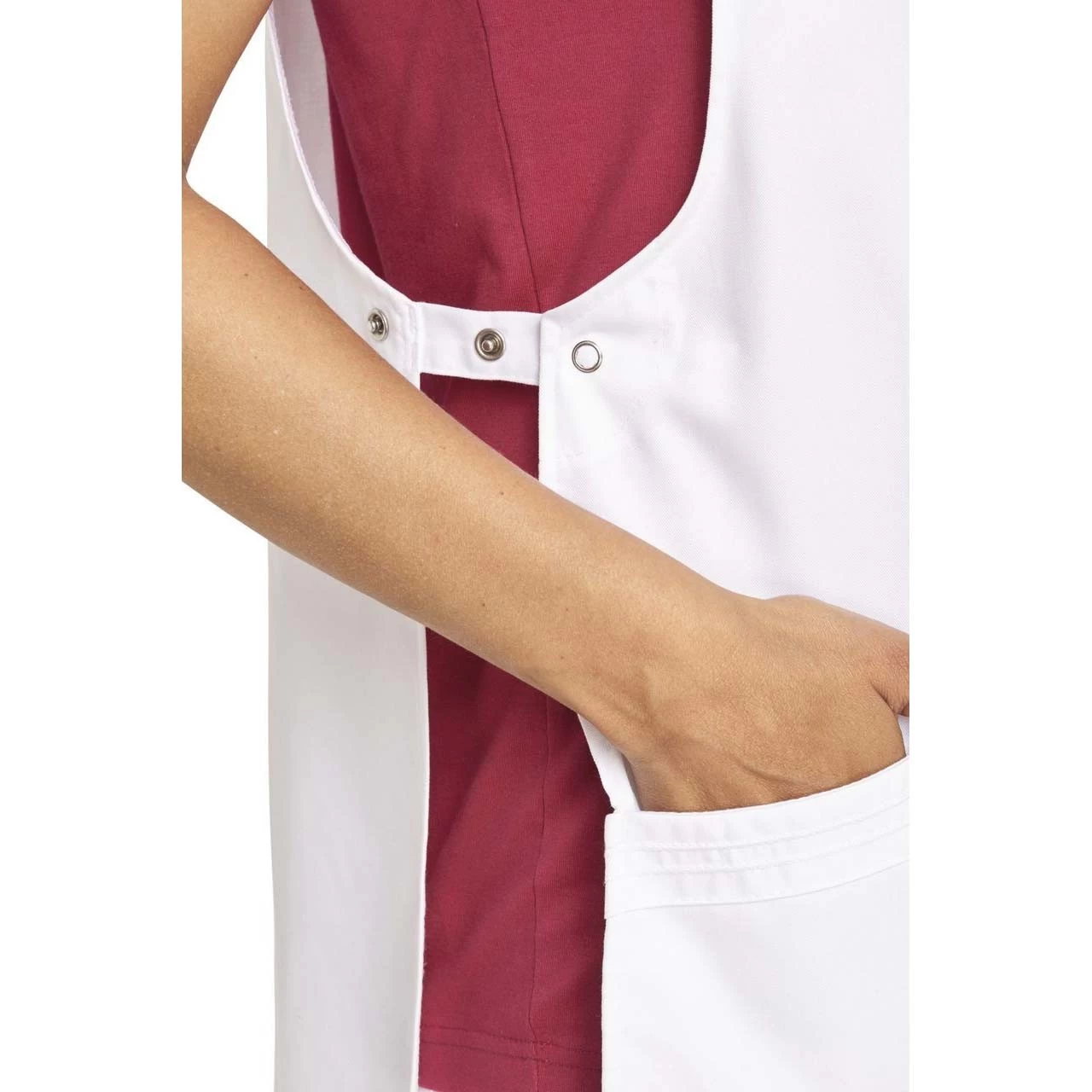 Leiber Überwurfschürze 08/1227, Ohne Arm, Weiß – Bild 2