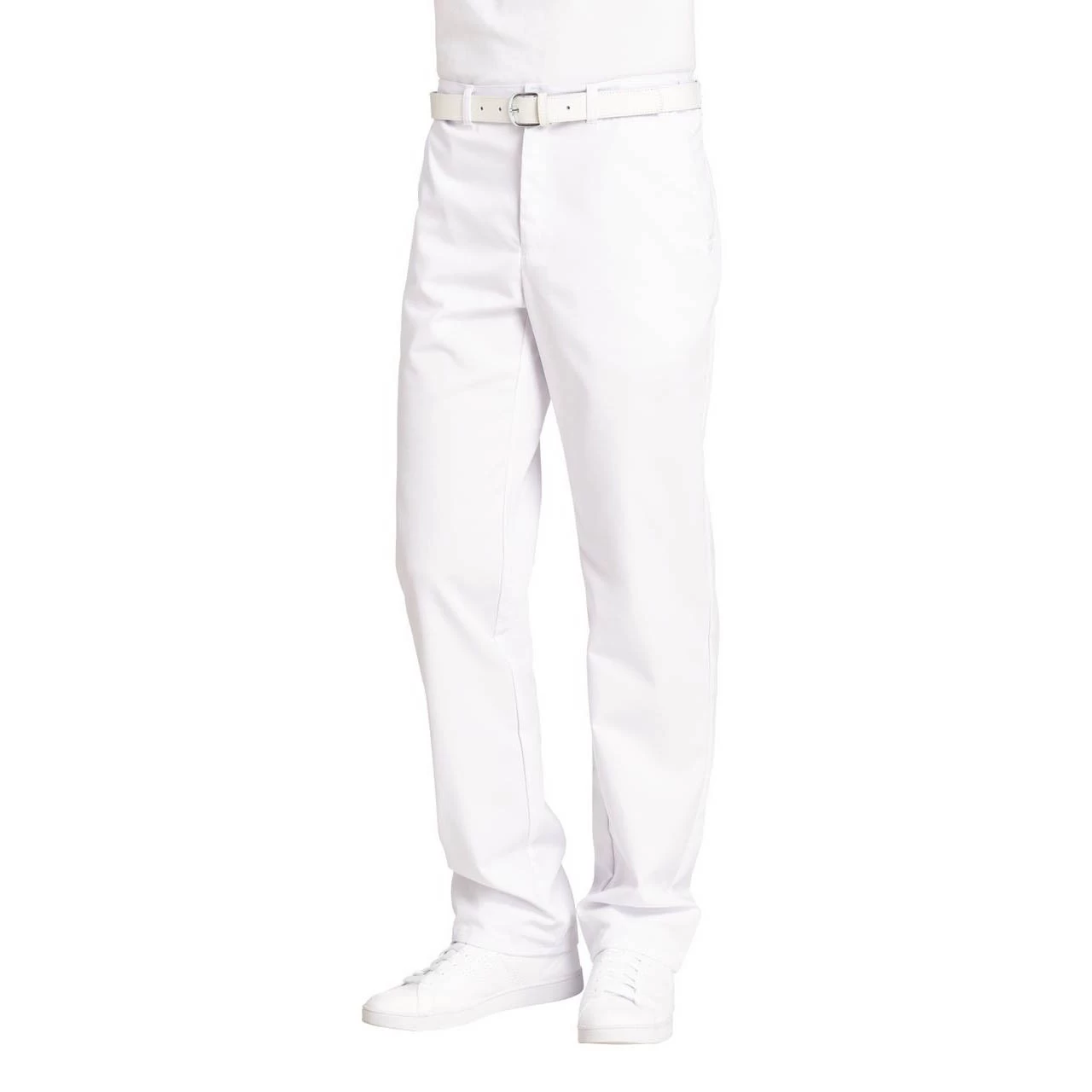 Leiber Herrenhose 12/2121, Lang Geschnitten, Weiß – Bild 2