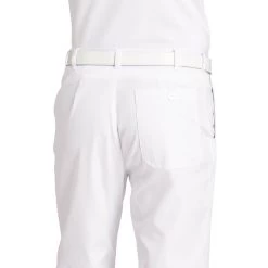 Leiber Herrenhose 12/2121, Lang Geschnitten, Weiß
