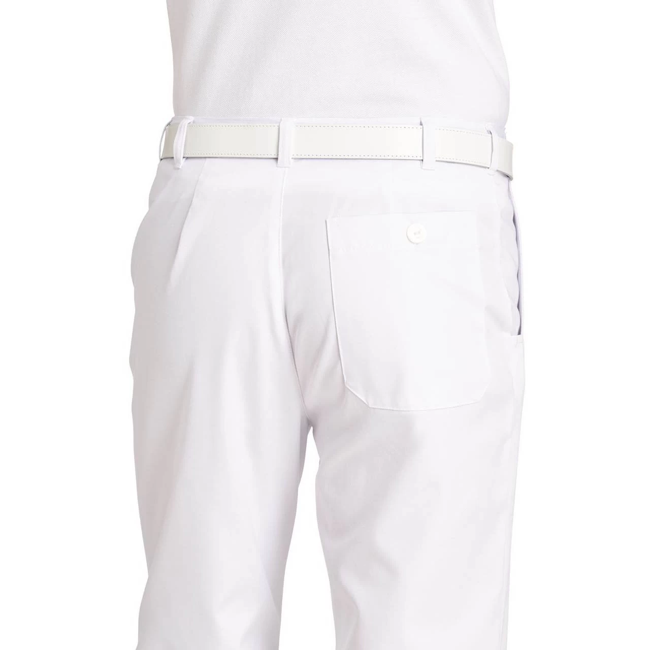 Leiber Herrenhose 12/2121, Lang Geschnitten, Weiß