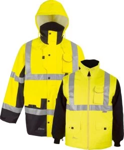 Prevent® Warnschutz-Parka 5 In 1, Leuchtgelb