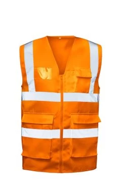 Warnschutz Weste ANSGAR Von Safestyle, Fluoreszierend Orange