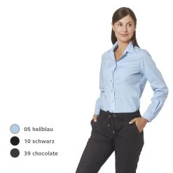 Leiber Damenbluse 08/2424 Langarm Mit Stretchanteill, In 3 Farben